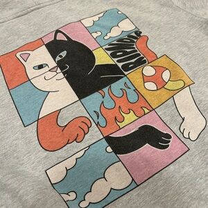 Ripndip Colorful Cat Patchwork Hoodie